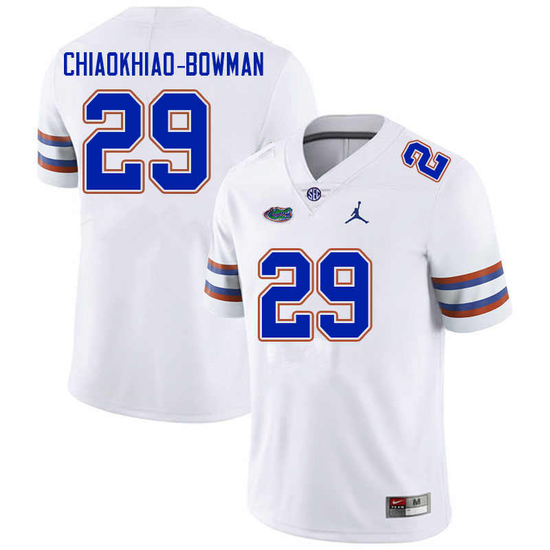 Men #29 Thai Chiaokhiao-Bowman Florida Gators College Football Jerseys Sale-White - Click Image to Close